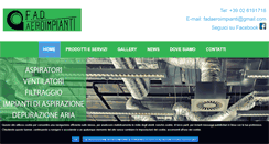 Desktop Screenshot of fadaeroimpianti.com