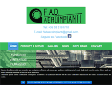 Tablet Screenshot of fadaeroimpianti.com
